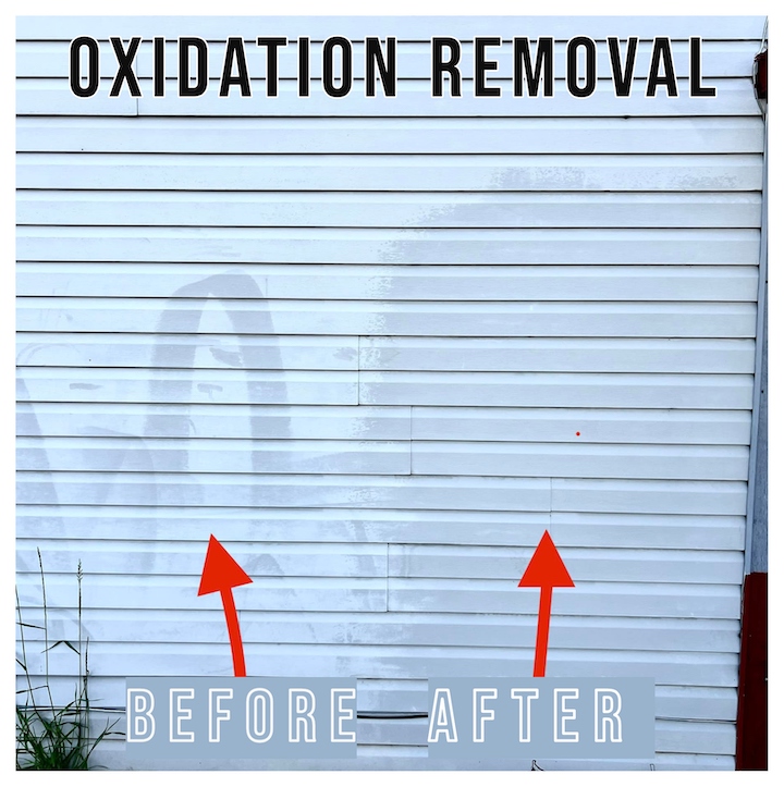 Oxidation removal pressure washing huntersville mooresville charlotte power washing house washing