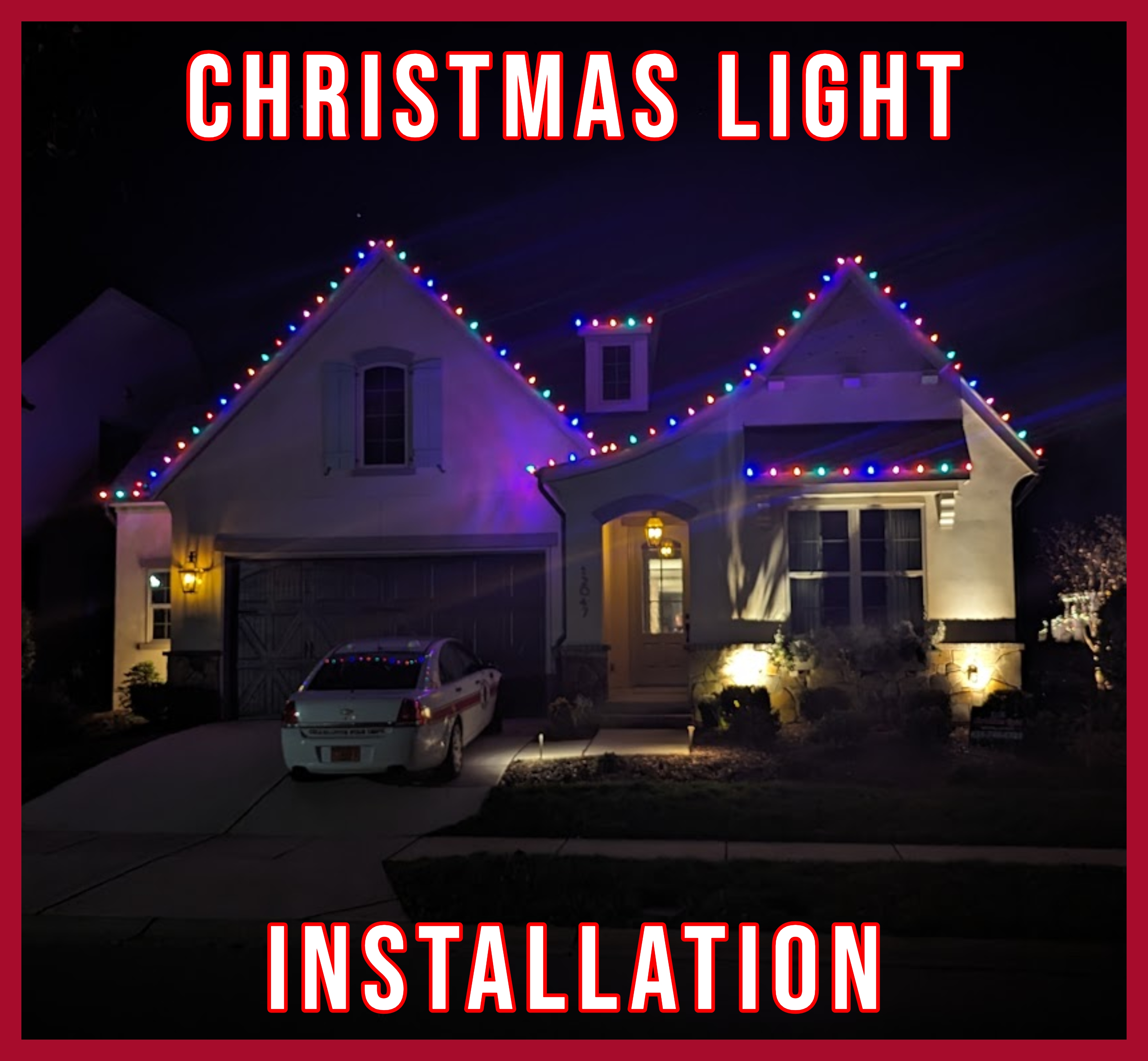 Vibrant Cheer in Huntson Reserve: Another Stress-Free Christmas Light Installation in Huntersville, NC
