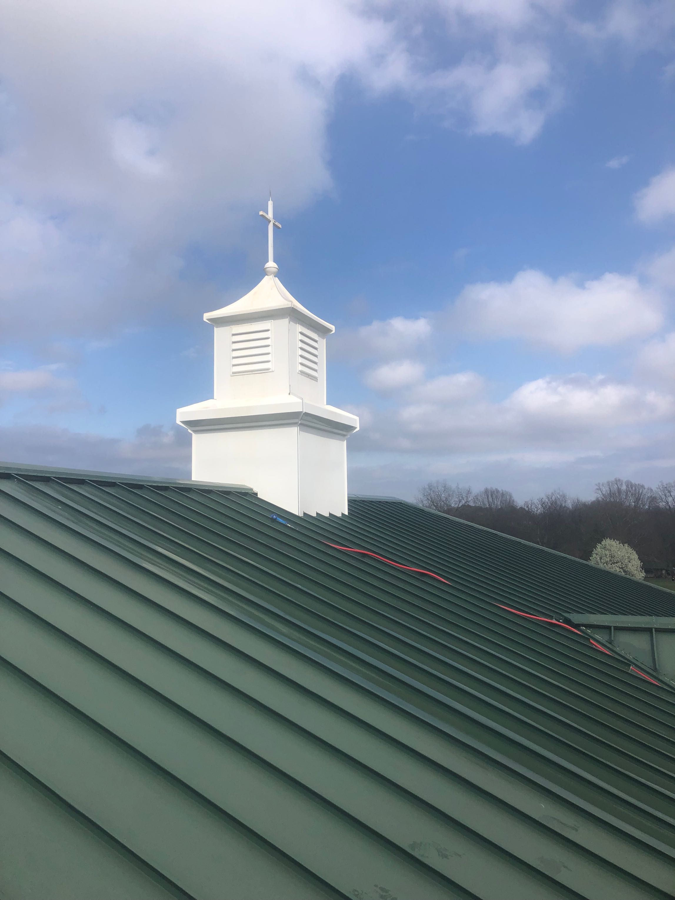 Steeple Cleaning - Huntersville UMC, Huntersville NC